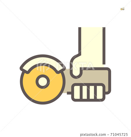 Angle grinder icon. Angle grinder icon. 71045725