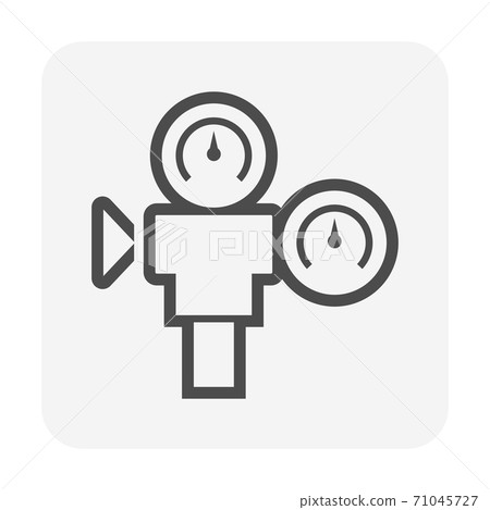 Pressure gauge vector icon. Pressure gauge vector icon. 71045727
