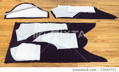 paper layouts of sewing patterns of dress on table paper layouts of sewing patterns of dress on table 71045751