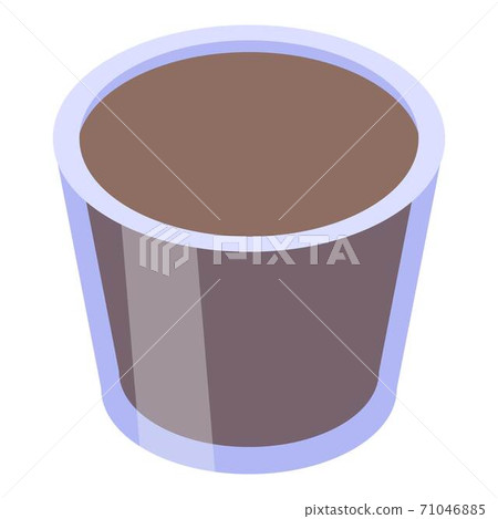 Cough syrup cap icon, isometric style Cough syrup cap icon, isometric style 71046885