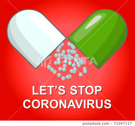 Stop coronavirus concept vector cartoon style - Stock Illustration ...