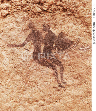 Rock paintings of Tassili N'Ajjer, Algeria 71047290