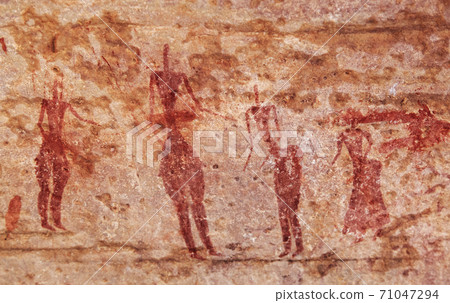 Rock paintings of Tassili N'Ajjer, Algeria 71047294