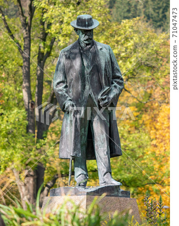 Monument of Alois Jirasek, 1851-1930. Popular teacher and novelist. 71047473