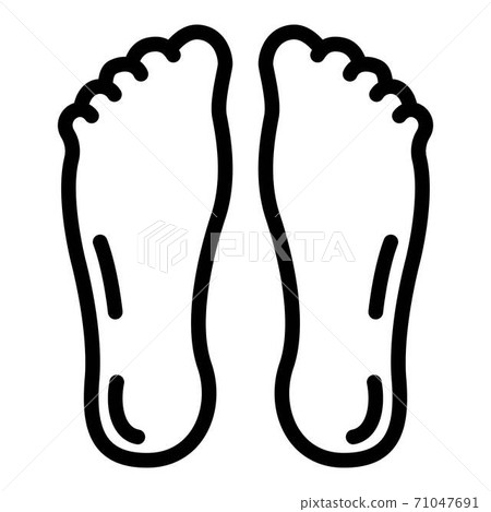 Feet icon, outline style 71047691