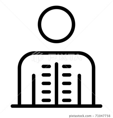 Healthy spine icon, outline style Healthy spine icon, outline style 71047738