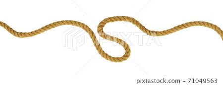 Brown cotton curled rope 71049563