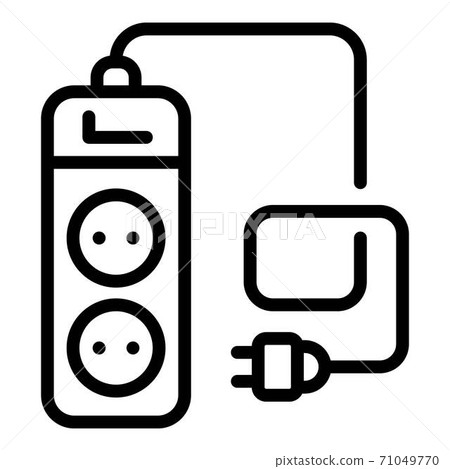 Power socket extender icon, outline style-插圖素材 [71049770] - PIXTA圖庫