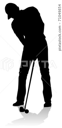 Golfer Golf Sports Person Silhouette 71049854