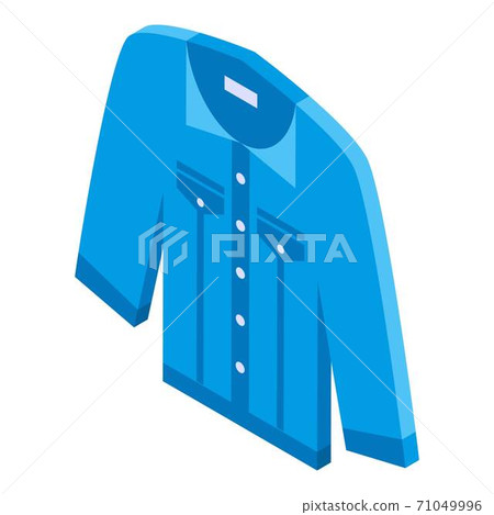 Fashion jeans shirt icon, isometric style Fashion jeans shirt icon, isometric style 71049996