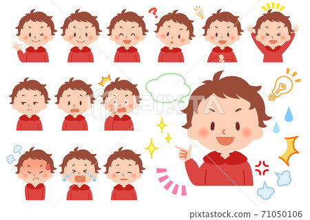 小學男孩面部表情集 小學男孩面部表情集 71050106