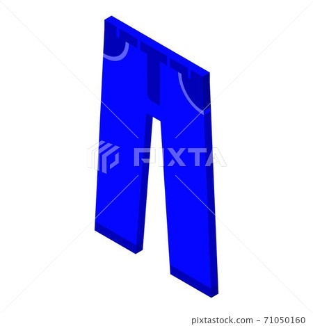 Blue jeans icon, isometric style Blue jeans icon, isometric style 71050160