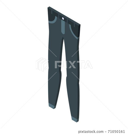 Black jeans icon, isometric style Black jeans icon, isometric style 71050161