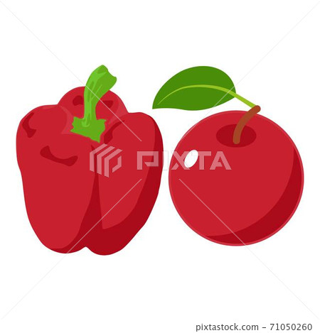 Red product icon, isometric style Red product icon, isometric style 71050260