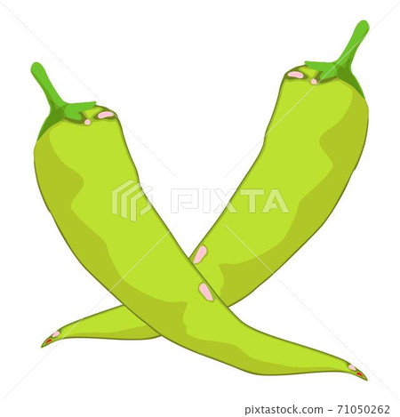 Chilli green icon, isometric style Chilli green icon, isometric style 71050262