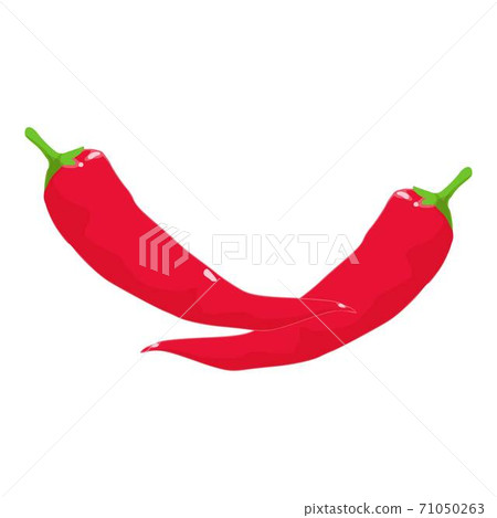 Chili pepper icon, isometric style 71050263