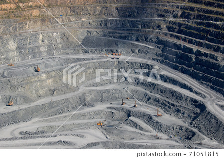 Aerial view industrial of opencast mining 71051815