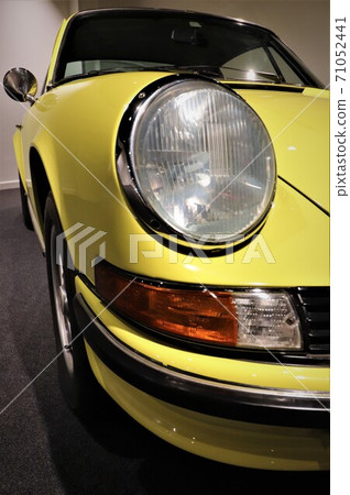 Close up of sports car headlight and indicator 71052441