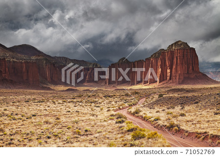 Cathedral Valley, Utah, USA 71052769