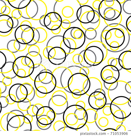 Yellow pattern on a white background. Seamless pattern for packaging, fabric, paper, background. Vector Yellow pattern on a white background. Seamless pattern for packaging, fabric, paper, background. Vector 71053906