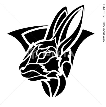 Black Rabbit   Spooky tattoos Art inspiration Rabbit tattoos