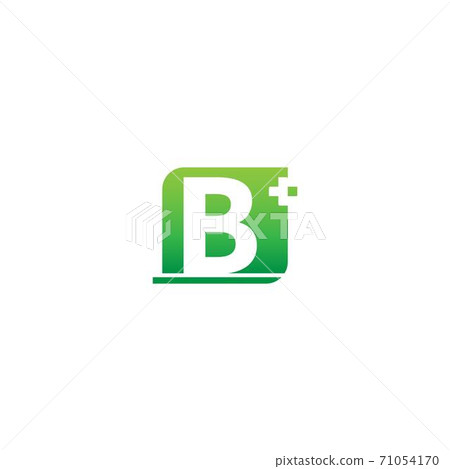 Letter B logo icon with medical cross design - Stock Illustration ...