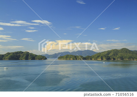 The beauty of the islands of Setouchi and the blue sea blue sky The beauty of the islands of Setouchi and the blue sea blue sky 71056516