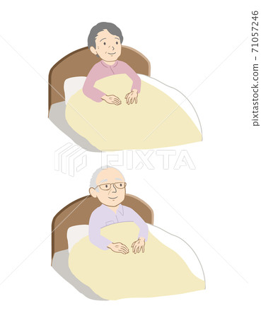 老人坐在床上(不排隊) 老人坐在床上(不排隊) 71057246