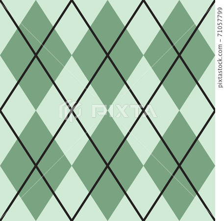 Vector seamless pattern of green flat Plaid check Vector seamless pattern of green flat Plaid check 71057799