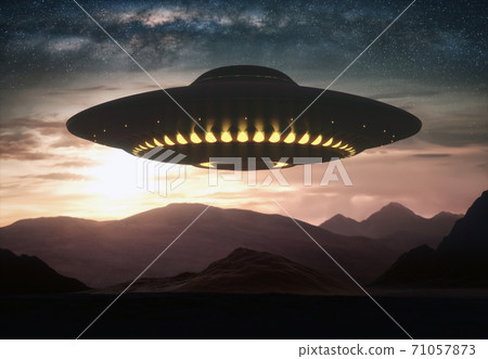 UFO - Clipping path included. 71057873