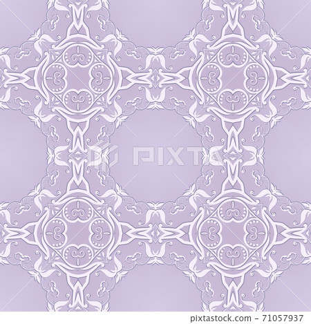 Purple vintage, retro design ornate, beauty floral pattern, texture 71057937