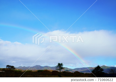 Blue sky rainbow Hokkaido Blue sky rainbow Hokkaido 71060622