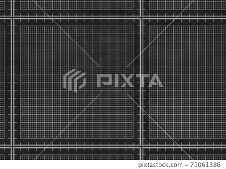 Ruler grid black black 71061386