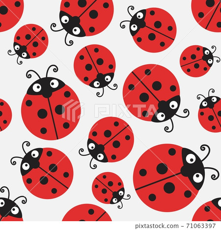 Free Vector  Flat design creative ladybug pattern