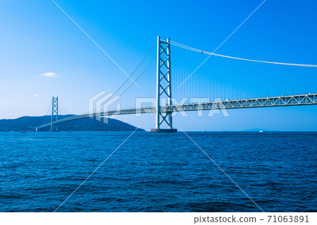 Akashi Kaikyo Bridge and Awaji Island Akashi Kaikyo Bridge and Awaji Island 71063891