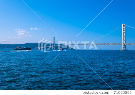 Akashi Kaikyo Bridge and Awaji Island Akashi Kaikyo Bridge and Awaji Island 71063895