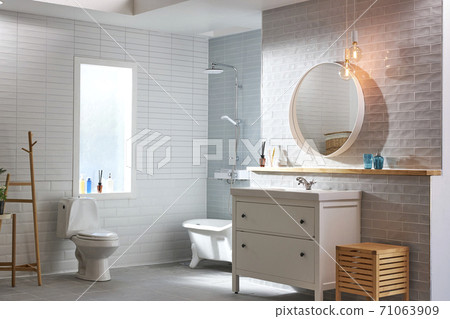 浴室，洗臉池，淋浴，淋浴間 71063909