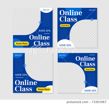Online class marketing ad posts 71063967