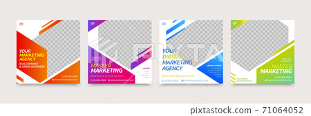 Gradient shining social media post 71064052