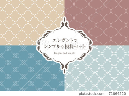 Elegant and simple pattern set Elegant and simple pattern set 71064220