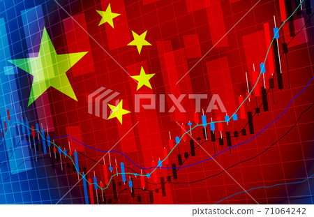 China Economy Global Market Background Design Chart Material 71064242