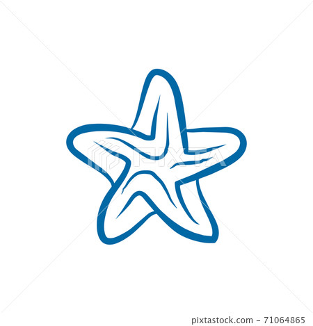 Sea star animal logo design template Sea star animal logo design template 71064865