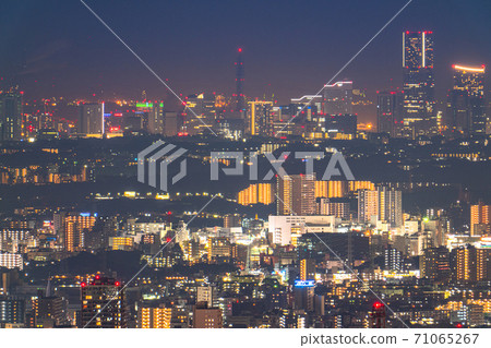 《神奈川縣》橫濱港未來/夜景《遠景攝影》 71065267