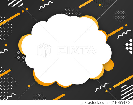 Pop decorative frame / background material / black / yellow Pop decorative frame / background material / black / yellow 71065470