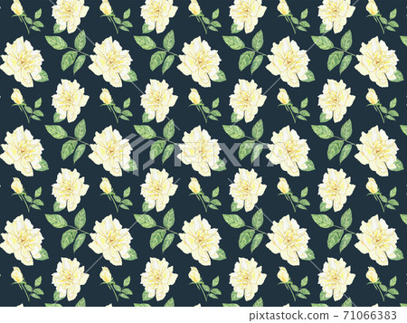 黃玫瑰圖案海軍 黃玫瑰圖案海軍 71066383