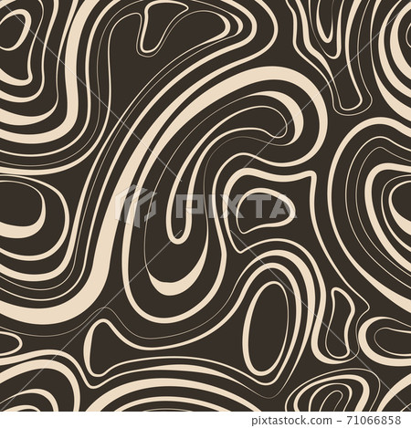 Seamless brown vector texture of smooth lines and circles. Blank for printing on textile or paper. Seamless brown vector texture of smooth lines and circles. Blank for printing on textile or paper. 71066858