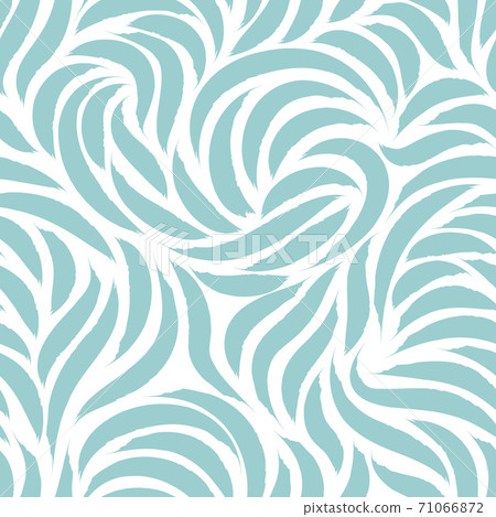 Seamless vector pattern of flowing lines or brush strokes in pastel colors. Blank for printing on fabric, elegant texture in blue color isolated on white background. Seamless vector pattern of flowing lines or brush strokes in pastel colors. Blank for printing on fabric, elegant texture in blue color isolated on white background. 71066872
