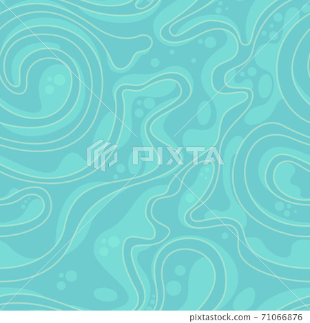 Calm vector color texture from smooth rounded shapes of lines and spirals in pastel colors. Seamless pattern for decorating blue fabric or wrapping paper with light lines. Calm vector color texture from smooth rounded shapes of lines and spirals in pastel colors. Seamless pattern for decorating blue fabric or wrapping paper with light lines. 71066876