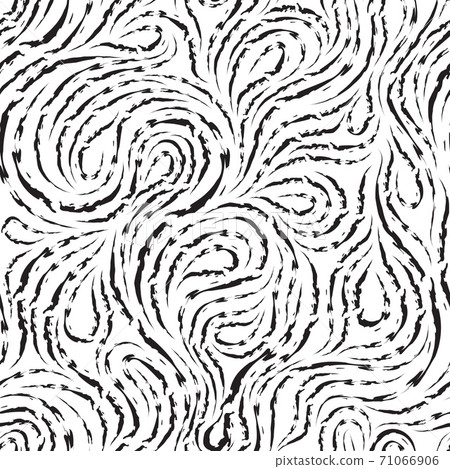 Abstract vector seamless pattern in black color... - Stock Illustration ...