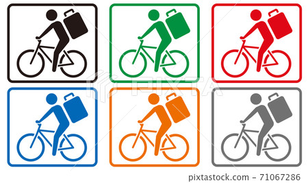 Delivery bicycle icon Delivery bicycle icon 71067286